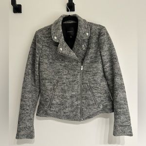 Cropped grey dynamite jacket